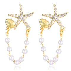 Gold Pearl Earrings