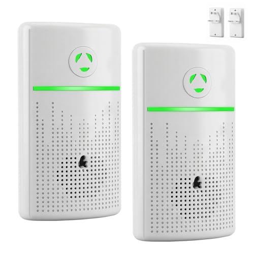 Air Purifier 2 Pack Plug in Air Freshener for Home, Powerful 50 Million Ion Output to Combat Pet, Smoke, and Food Odours, Ultra Quiet Portable Air Purifier for Office, Bedroom, Caravan