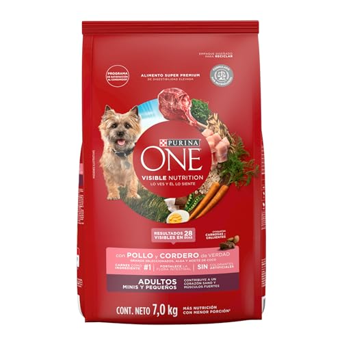 Alimento Para Perro, Pet Products Purina One alimento para Perros adultos minis y pequeños, sabor pollo y cordero 7kg MX