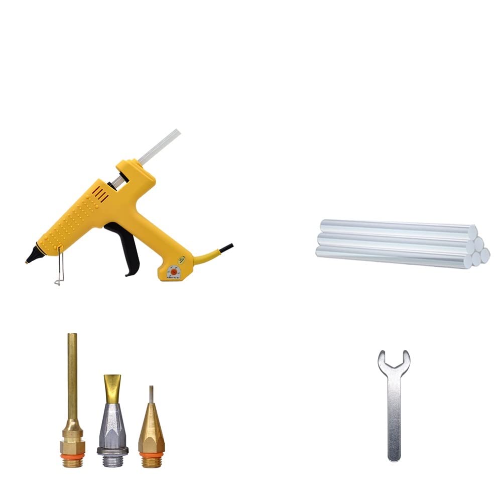 Pistolet Do Kleju Na GorąCo Profesjonalny Pistolet Do Klejenia Na Gorąco O Mocy 250 W Z Regulacją Temperatury O Dużej Mocy Zestaw Pistoletów Silikonowych Za Pomocą Kleju W Sztyfcie 11 MM 2.0 MM Miedzi