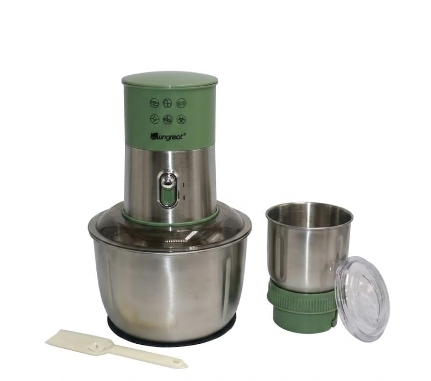Electric Food Chopper & Mixer Grinder Combo with 2L Stainless Steel Bowl and 250ML Grinding Jar | Multipurpose Kitchen Processor for Meat, Vegetables, Spices & Coffee-image-41