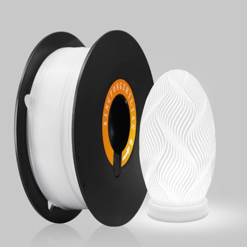 Speedy PETG-L Light Translucent PETG Filament 1.75mm - 3D Printer Filament Perfect for 3D Printed Lampshades 1kg/Spool Dimensional Accuracy 0.02mm AMS Compatible White