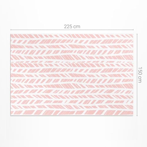Tapis de sol vinyle 150x225 cm imperméable balcon terrasse