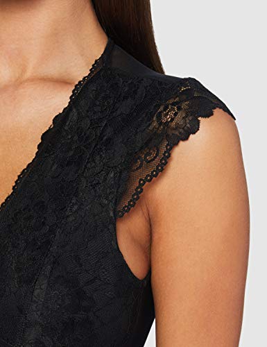 PIECES Pcsofia Cap Sleeve Lace Bodystocking dames body - Afbeelding 4