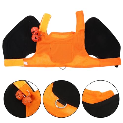 Disfraz de murciélago para perro Beaupretty Halloween negro miniatura 6