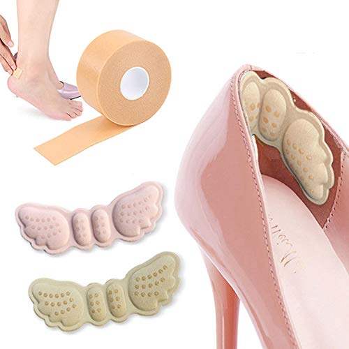 Women Insoles for Shoes High Heels Adjust Size Adhesive Heel Liner Grips Protector Sticker Pain Relief Foot Care Inserts(3 Pair Heel Sticker and 1 Roll of Heel Sticker) Women Insoles for Shoes High Heels Adjust Size Adhesive Heel Liner Grips Protector Sticker Pain Relief Foot Care Inserts(3 Pair Heel Sticker and 1 Roll of Heel Sticker)