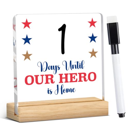 Funny Military Homecoming Countdown Desk Decor...