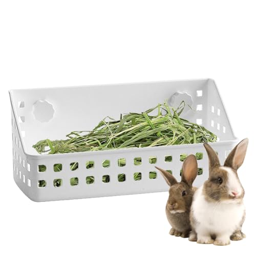 Renchey Porte-Foin Lapin - Râtelier à Foin - Râtelier À Accessoires De Cage pour Animaux pour Chinchillas, Hamsters, Lapins, Furets