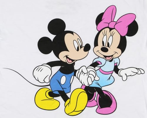 Disney Mickey Mouse Girl's Shirt Minnie Holding Hands Crewneck T-Shirt For Kids2
