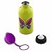 Crocodile Creek Girls Eco Butterfly Stainless Steel Drinking Water Bottle, Green, 7