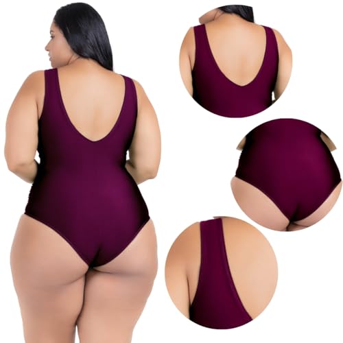 Maio Body Praia Acinturado Plus Size Modela Cintura Liso Casual Decote Abertura Sem Bojo Alças Larga