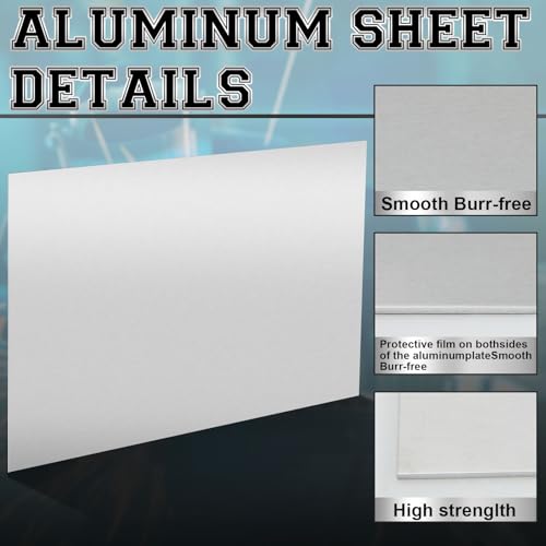 Image of Zonon 24 x 36 x 1 /8 Inch 5052-H32 Aluminum Sheet with Protective Film