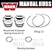 WARN 9790 Standard Manual Locking Hub with 19 Splines, 1 Pair