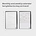 Rocketbook Fusion Reusable Undated Productivity Planner, Executive Size 6x8.8, Teal - Goals, Monthly and Weekly Calendar, Daily To-do List, Lined and Dotted Notes Pages