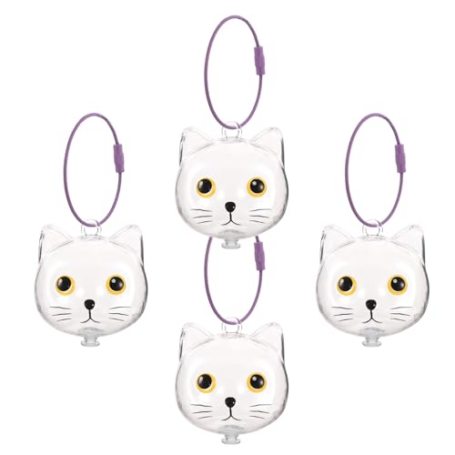 Llavero contenedor pelo de gato HAPINARY para amantes de mascotas 2