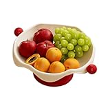 | Beauté et Fonctionnalité : Conçu avec une forme gracieuse et un artisanal, ce présentoir à fruits agit comme une pièce décorative qui améliore l'esthétique d'un salon. Il combine l'utilité et l'appel visuel pour une solution de rangement des fruits raffinée, adaptée aux intérieurs modernes.