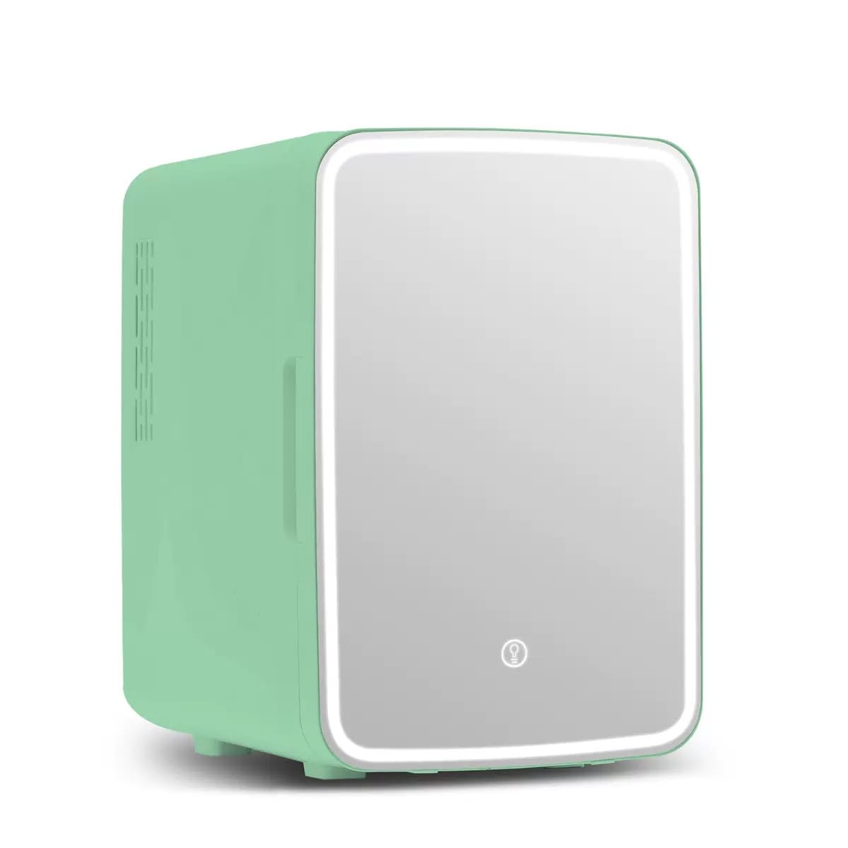 CUTIEWORLD Green Fridge with Mirror, 4L Fridge