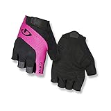 Giro Tessa Gel Womens Road Cycling Gloves - Black/Bright Pink (2022), X-Large