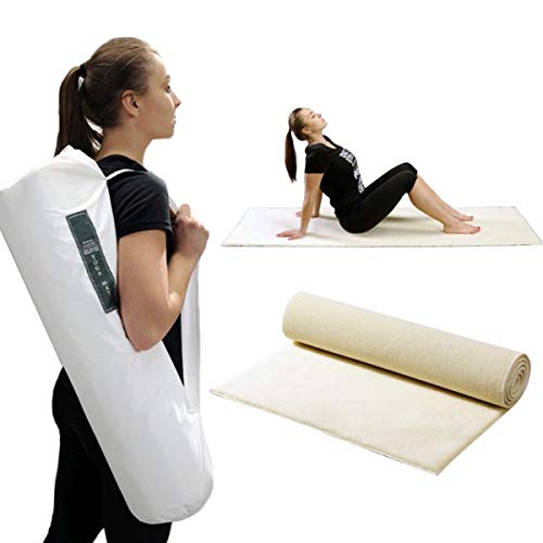 Tapis de yoga Organic Prestige blanc, le confort haut de gamme du sport