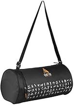 Asitis Nutrition Men's and Women's Polyester Trendy Modular Bag with Shoe Compartment (Black, Medium)