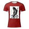 T Shirt Men's Summer Short Sleeve T-Shirt Lightweight Short Sleeve Shirt Casual Tops Leisure Soft Sports Streetwear T-Shirt Men Leisure Tops Men's T-Shirt, Brick Red, 3XL #1