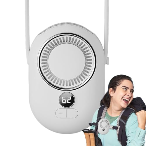 Ventilador De Cuello Portátil - Cuello De Pequeños Ventiladores De 3 Velocidades, Ventilador Silencioso Para Deportes De Camping En Casa Viaje A Casa, Disfruta De La Versatilidad De 3 Velocidades