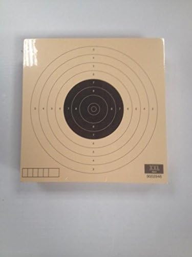 Klamer Confezione da 100 bersagli - Pistola aria compressa - 14 * 14 Cm. Prodotto di prima qualità Carta Col 200 grs.