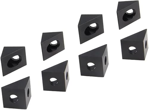 Miniatura 9 de Soporte de esquina angular de aluminio 2020 con tornillos M5x10mm y tuercas en T para perfil de extrusión de aluminio de la serie 2020 de 0.236 in,