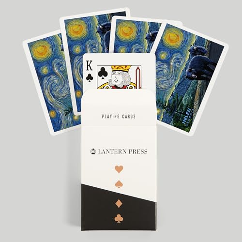 Lantern Press Helen Georgia Starry Night Naipes Poker miniatura 6