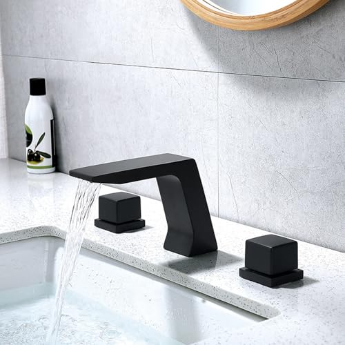 Robinets de cascade à 3 trous avec double levier eau chaude et froide - 4