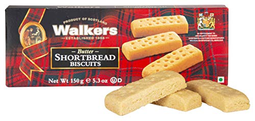 Image of WALKERS Pure Butter Short Bread Biscuits, Healthy Finger Butter Cookies, No added Preservatives, No Artificial Colours, Butterly Delicious Snacks (Pack of 2-150 gm each)