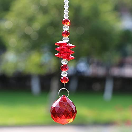 Lot De 4 Attrape-soleil En Cristal à Suspendre, Boule De Cristal Prisme