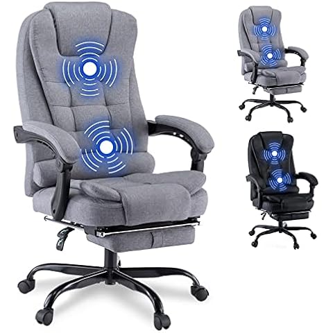 Bonzyhome Office Chair, Desk Chair with Flip-up Armrest, Office Chairs for Home with Lumbar Support & 360°Padded Rotation Seat, Ergonomic Office Chair, Computer Chairs (Grey) Cover
