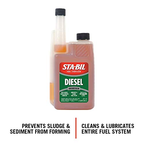 Sta-Bil Diesel Fuel Stabilizer And Performance Improver - Keeps Diesel Fuel Fresh For Up To 12 Months - Lubricates And Cleans The Fuel System - Treats 320 Gallons, 32 Fl. Oz. (22254) #TOP1