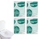 Toilettenauflage einweg, 40 Pcs Flushable Paper Seat Covers Reise-Toilettenpapier für Öffentliches Toilettenflugzeug und Hotel