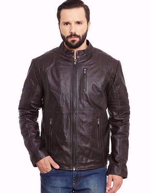 natural Genuine Leather Men's Jacket-picture-44