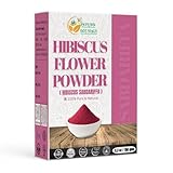 Herbs Botanica Hibiscus Flowers Powder Hibiscus SABDARIFFA Pure Naturally Processed for Hair and Skin Non GMO Gluten Free Rich in Viatmin C 5.3 oz Resealable Zip Lock Pouch