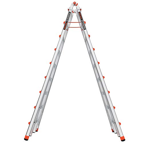 Little Giant Ladders, SkyScraper, M17, 9-17 foot, Stepladder, Aluminum, Type 1A, 300 lbs weight rating, (10110)