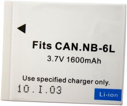 Miniatura 3 de Nueva batería de iones de litio Nb-6l de 1600mah 3.7v para Canon Sd770 D10 Sd1200
