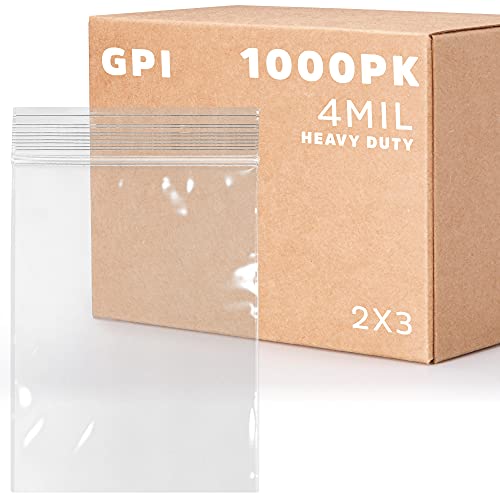 Clear Plastic Reusable Zip Bags - Bulk GPI Case of 1000 2