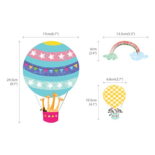 Vinilo Decorativo Infantil Globo Aerostático DECOWALL DS-8020 miniatura 6