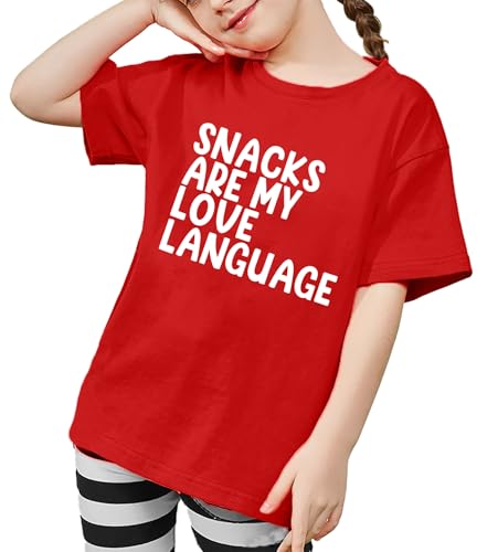Image of VVNTY Valentines Shirts Toddler Boys Love Heart Graphic Tee Funny Letter Print Tops