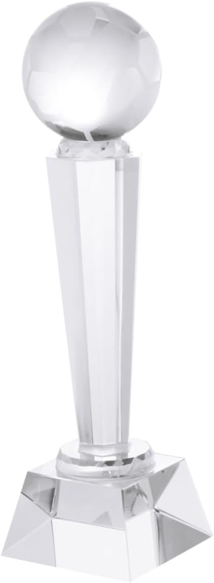Crystal Soccer Match Trophy Elegant Quartz Design for Tournaments Boys and Girls Awards and Sports Ceremonies and Chic Football Trophy for Celebrating Achievements