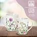 Imagen de Juego de 4 tazas con diseño de flores primaverales