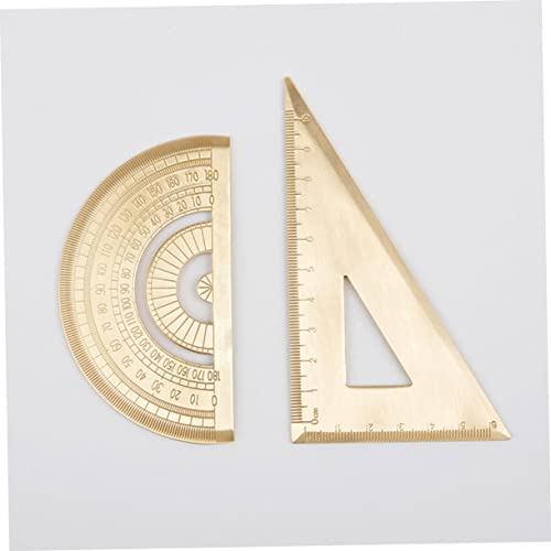 Regla triangular inoxidable HOMSFOU con acabado resistente para dibujo de alta fidelidad 5