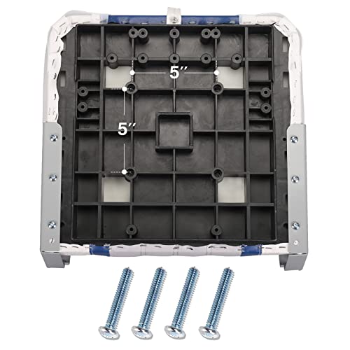 Leader Accessories A Pair Of Elite Low/High Back Folding Fishing Boat Seat (2 Seats) (White/Blue/Gray) #TOP4