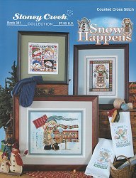Snow Happens (Book 381) Cross Stitch Chart and Free Embellishment
