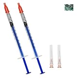 Penna Adesiva Per Vernice Argento,Pasta D'argento Conduttiva,Buone Prestazioni,Per Circuito Elettronico Tastiera Riparazione,0.2ML*2PC