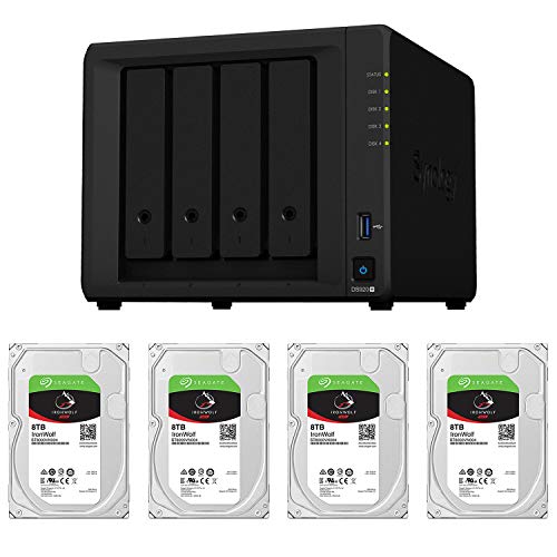 Synology NAS HDDZbg 4xC DS920+ & Seagate HDD [IronWolf-8TBx4䓯] NAbhRACPU 4GB X^_[h[U[ K㗝Xi dbT|[gΉi DiskStation