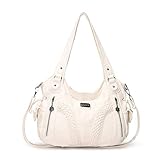 👜【Hochwertig PU Leder】Unsere Damen Taschen besteht aus hochwertigem PU-Leder, welches weich, winddichter,verschleißfester und wasserdicht ist.Und der obere Griff der Tasche sorgt für ein angenehmes Gefühl.